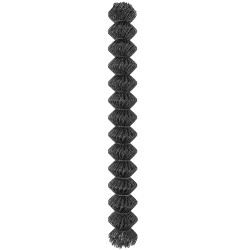 Siatka ogrodzeniowa pleciona antracytowa 1,5x10m drut 2,52 mm oczko 80x80 mm PCV