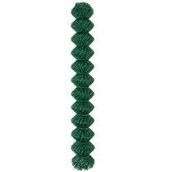Siatka ogrodzeniowa pleciona zielona 1,28x10m drut 2,44 mm oczko 75x75 mm PCV