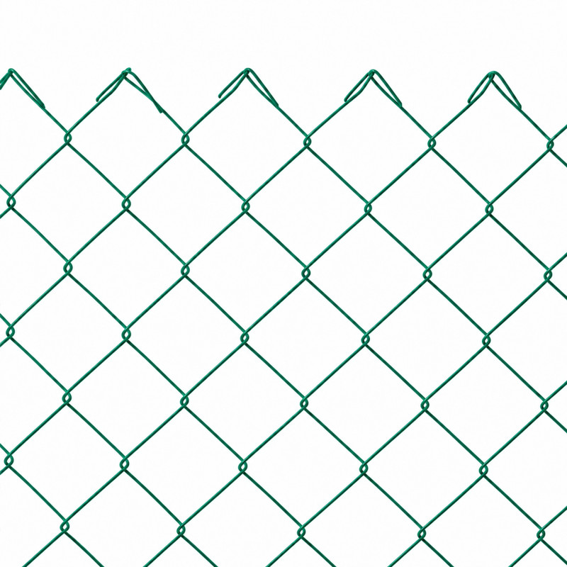 Siatka ogrodzeniowa pleciona zielona 1,5x10m drut 2,41 mm oczko 75x75 mm PCV