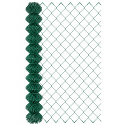 Siatka ogrodzeniowa pleciona zielona 1,5x10m drut 2,41 mm oczko 75x75 mm PCV