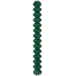 Siatka ogrodzeniowa pleciona zielona 1,5x10m drut 2,41 mm oczko 75x75 mm PCV