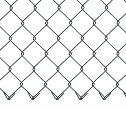 Siatka ogrodzeniowa pleciona antracytowa 1,5x10m drut 3,54 mm oczko 75x75 mm PCV