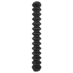 Siatka ogrodzeniowa pleciona antracytowa 1,5x10m drut 3,54 mm oczko 75x75 mm PCV