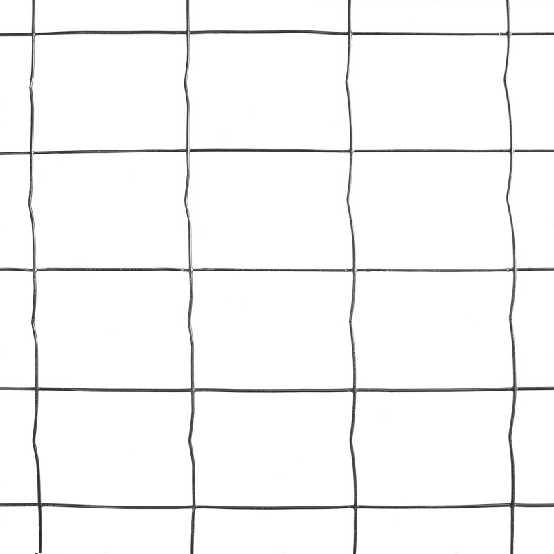 Siatka zgrzewana antracytowa 1,23x10m drut 1,77 mm ogrodzenie oczko 75x100mm