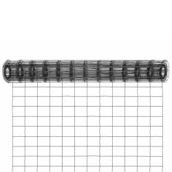 Siatka zgrzewana antracytowa 1,23x10m drut 1,77 mm ogrodzenie oczko 75x100mm
