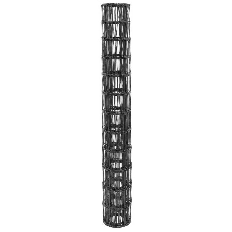 Siatka zgrzewana antracytowa 1,23x10m drut 1,77 mm ogrodzenie oczko 75x100mm