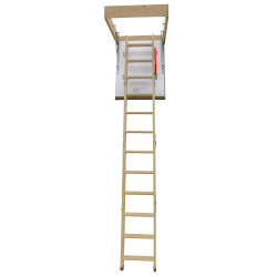 Drewniane Schody Strychowe NORDIC 87mm 90X55 + dodatkowa uszczelka
