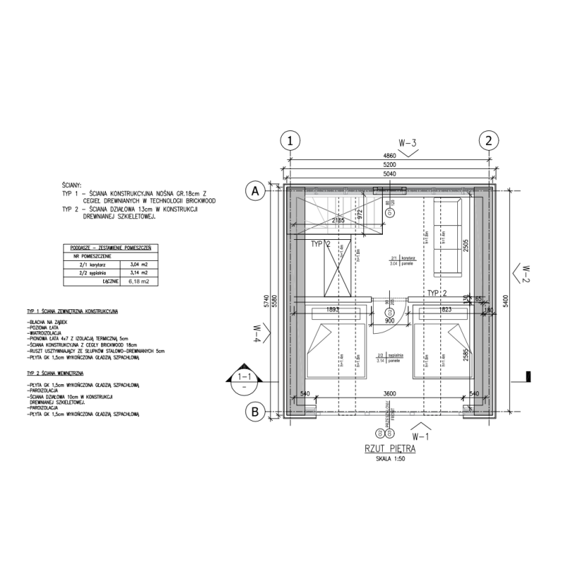 Domek całoroczny CosyWood 26,64 m² + taras 16,25 m² nowoczesny