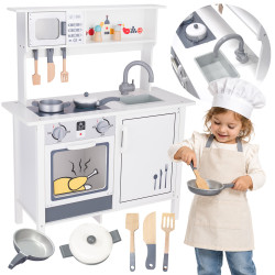 Biała kuchnia dla dzieci PetiteBakeOff z akcesoriami
