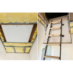 Schody strychowe STALLUX 46 mm MINI Plus 80x55 0,86W/m2K