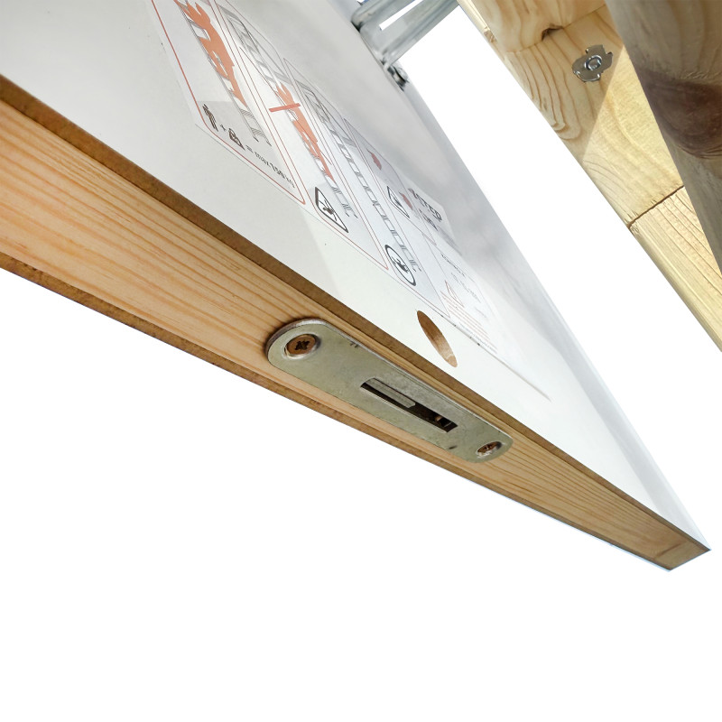 Drewniane schody strychowe EKO-line 120x60 26mm H310 cm