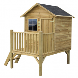 Drewniany domek ogrodowy dla dzieci - Tomek - bez ślizgu
