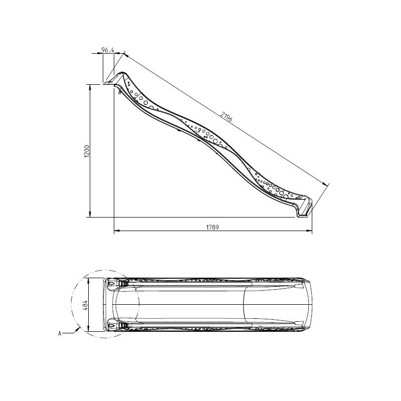 Huśtawka "Franek" ze zjeżdżalnią