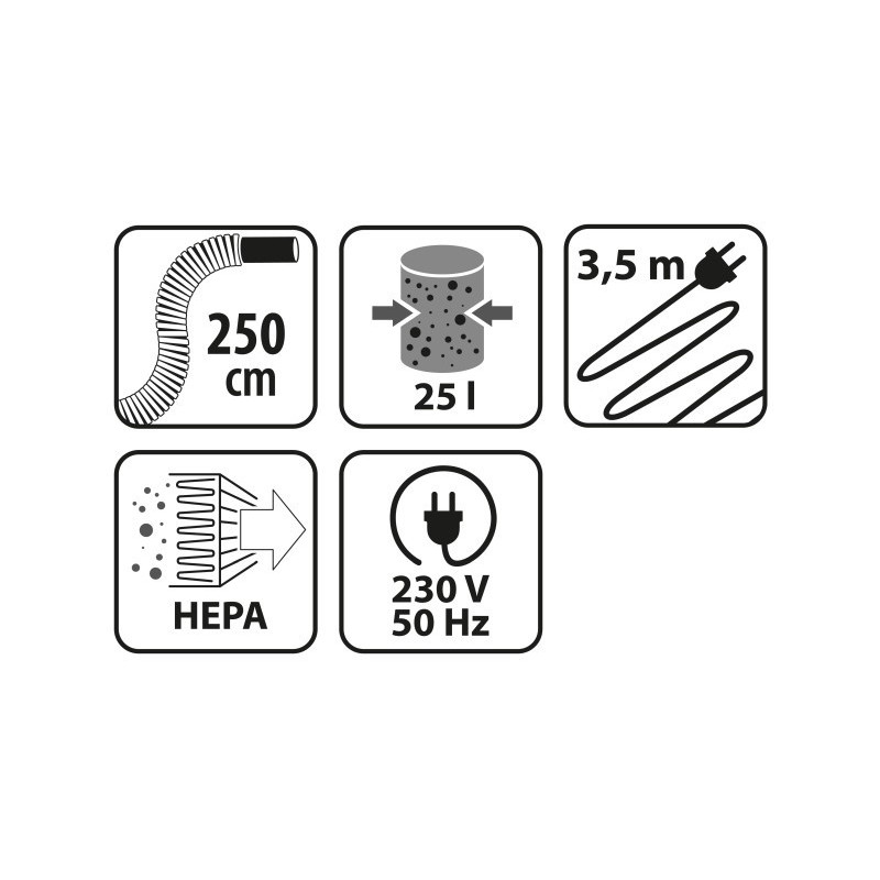 Okurzacz kominkowy 25L 1200W INOX