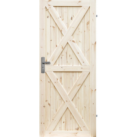 Drzwi sosnowe, sęczne - Loft XX - Seria LOFT - Drzwi wewnętrzne drewniane "RADEX"