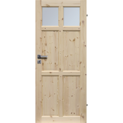 Drzwi sosnowe, seczne - "Bergen" wersja 2S - Seria Classic - Drzwi wewnetrzne drewniane "RADEX"