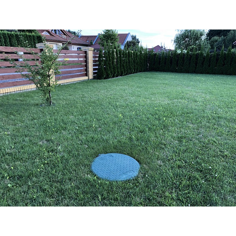 Pokrywa do szamba, z kluczem - zielony polimer Pokrywa do szamba, z kluczem - zielony polimer