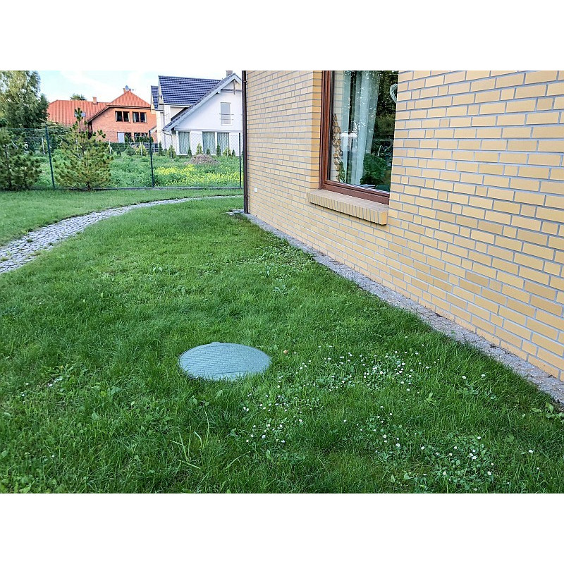 Pokrywa do szamba, z kluczem - zielony polimer Pokrywa do szamba, z kluczem - zielony polimer