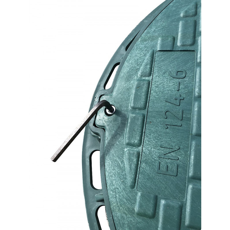 Pokrywa do szamba, z kluczem - zielony polimer Pokrywa do szamba, z kluczem - zielony polimer