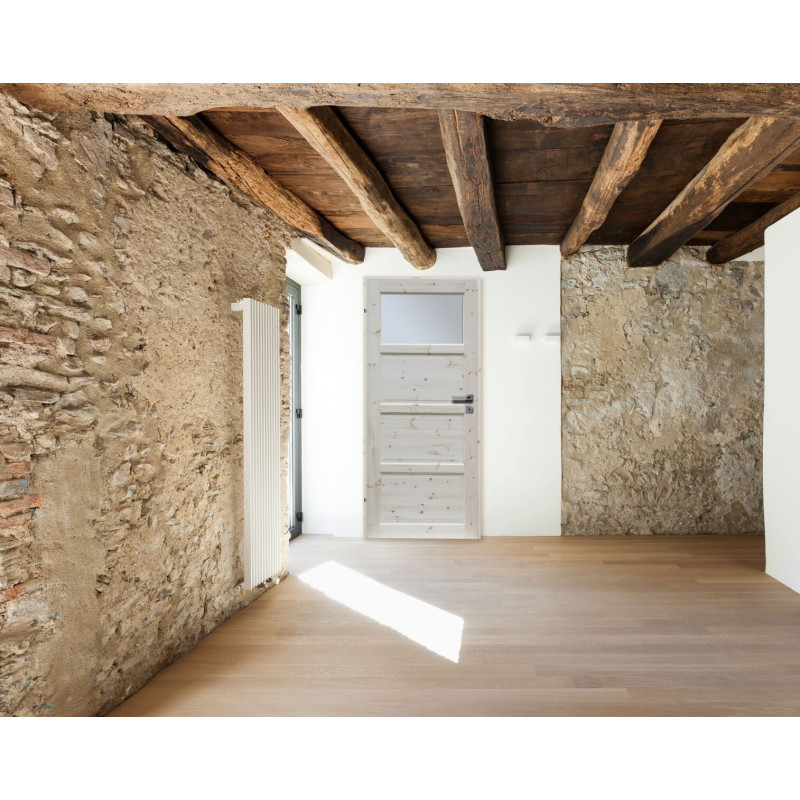 Drzwi sosnowe, sęczne - "Lizbona" wersja 1S - Seria Classic - Drzwi wewnętrzne drewniane "RADEX"