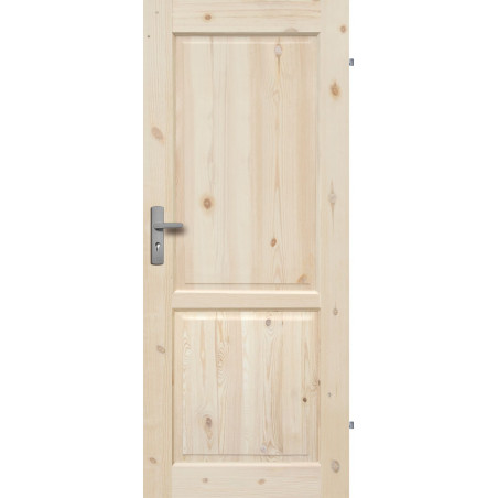 Drzwi sosnowe, sęczne - Lugano pełne - Seria Classic - Drzwi wewnętrzne drewniane "RADEX"
