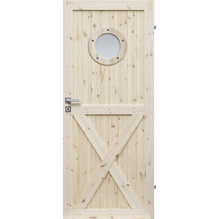 Drzwi sosnowe, sęczne - Loft XO - Seria LOFT - Drzwi wewnętrzne drewniane "RADEX"
