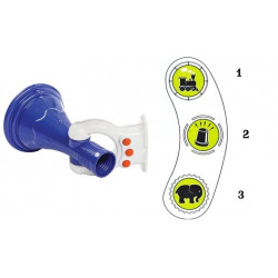 Megafon na place zabaw Niebiesko-Biały Zabawka edukacyjna KBT