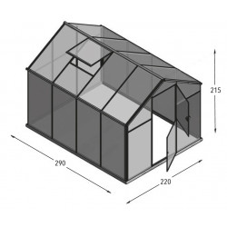 Szklarnia HQ Poliwęglan ALU 290x220cm Produkcja UE