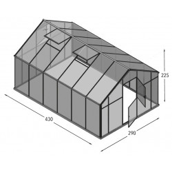 Szklarnia HQ Poliwęglan ALU 430x290cm Produkcja UE