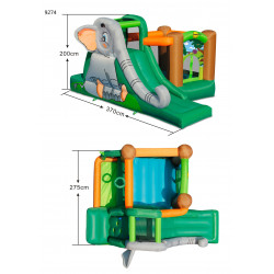 Dmuchany zamek SŁOŃ trampolina HappyHop dmuchawa