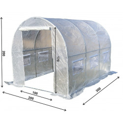 Tunel Szklarniowy PREMIUM 2x3m