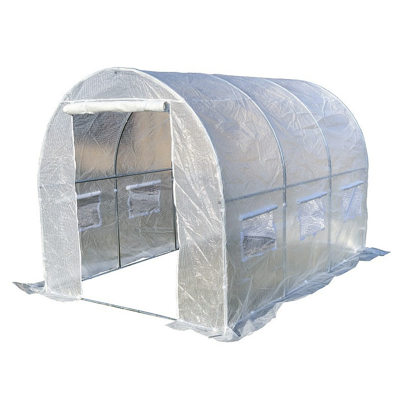 Pokrycie do tunelu szklarniowego 4iQ 2x3m Białe