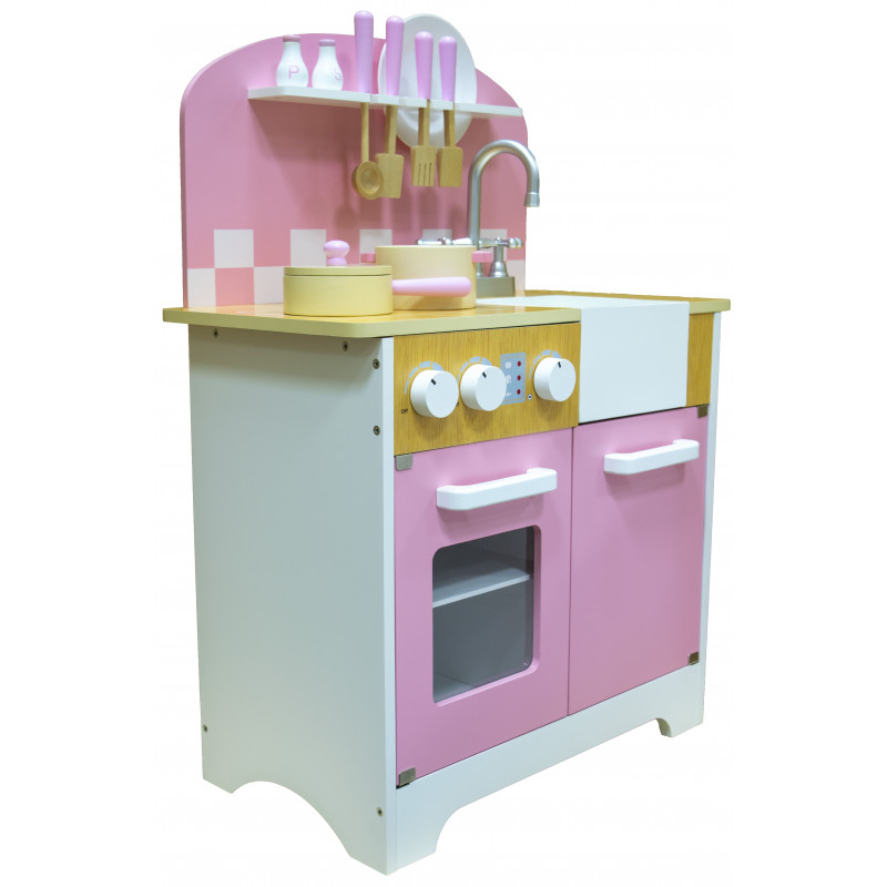 DAISY Piękna Kuchnia Drewniana dla Dzieci Gadżety