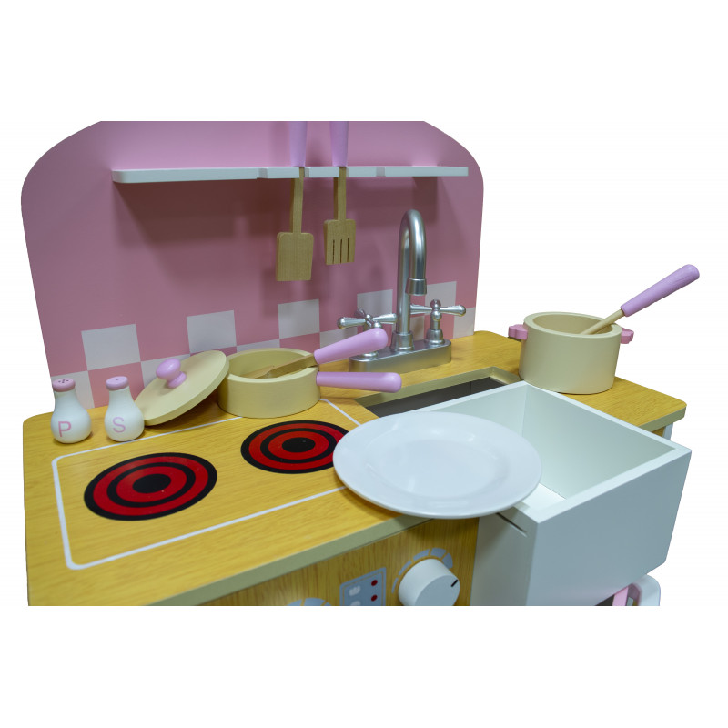 DAISY Piękna Kuchnia Drewniana dla Dzieci Gadżety