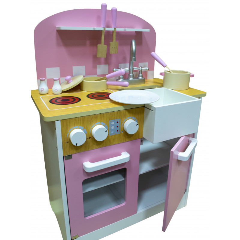 DAISY Piękna Kuchnia Drewniana dla Dzieci Gadżety