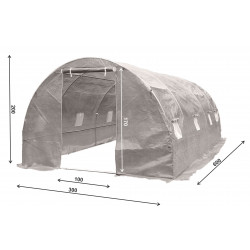 Tunel Szklarniowy PREMIUM 3x6m