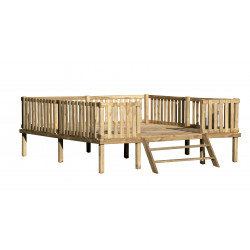 Drewniany Domek Ogrodowy Dla Dzieci Blanka na Platformie Scenie
