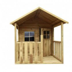Drewniany Domek Ogrodowy Dla Dzieci Blanka na Platformie Scenie