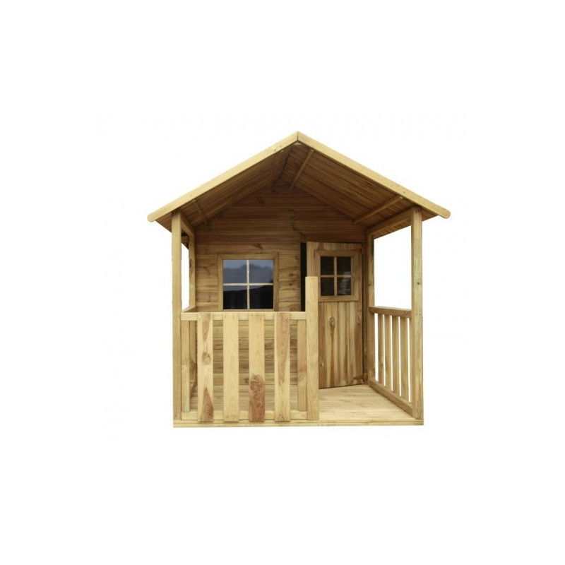 Drewniany Domek Ogrodowy Dla Dzieci Blanka na Platformie Scenie