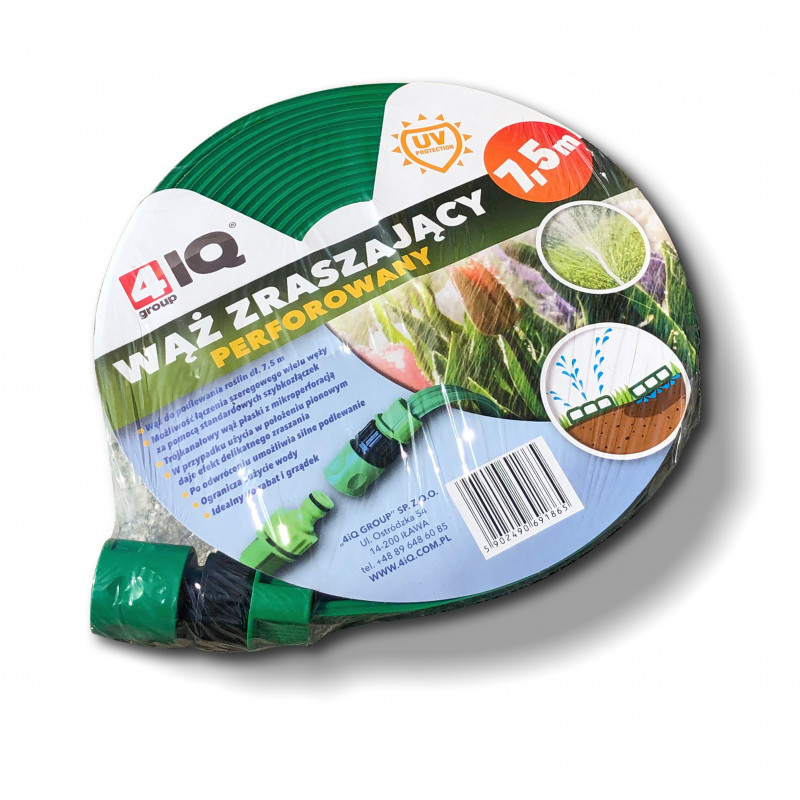 Długi wąż zraszający perforowany kroplujący 7,5 m