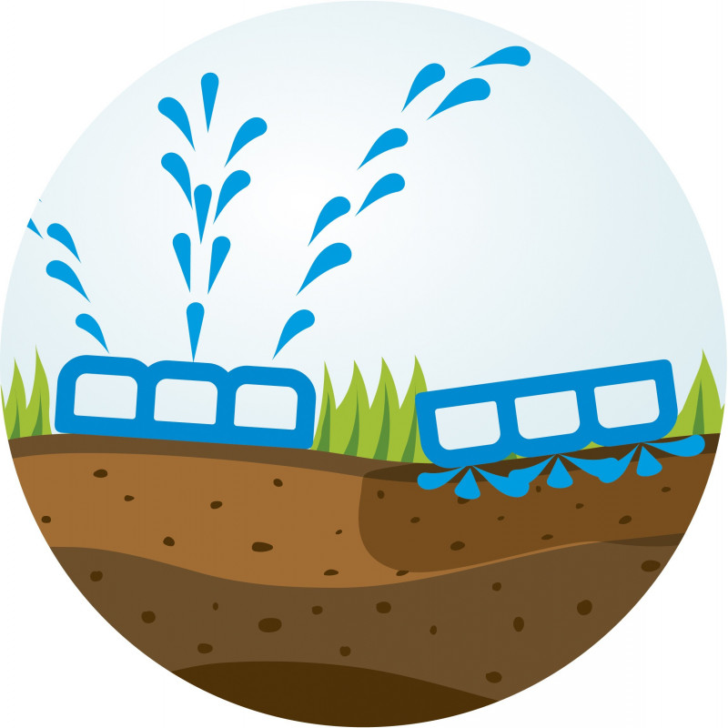 Długi wąż zraszający perforowany kroplujący 7,5 m