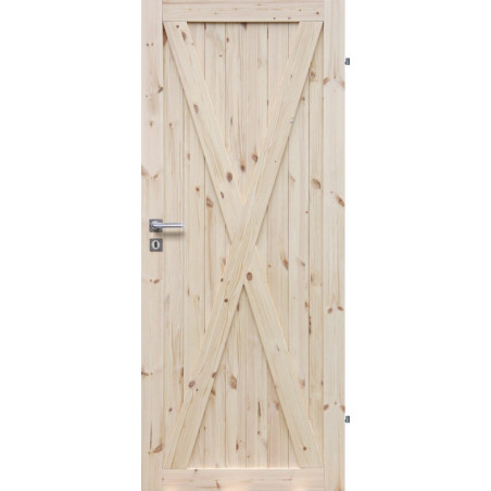 Drzwi sosnowe, sęczne - Loft XI - Seria LOFT - Drzwi wewnętrzne drewniane "RADEX"