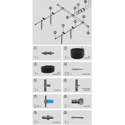 System Nawadniania 34 Punktowy Zestaw Kompletny