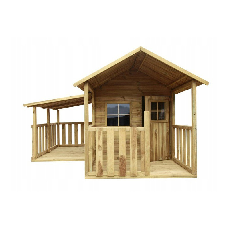 Garaż do drewnianego domku dla dzieci Blanka 4iQ