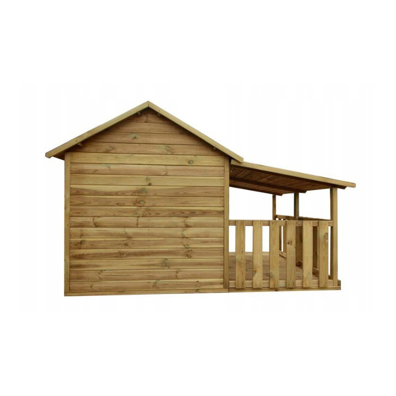 Garaż do drewnianego domku dla dzieci Blanka 4iQ