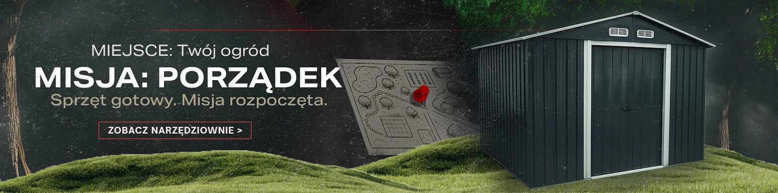 Narzędziownie ogrodowe i narzędzia do ogrodu