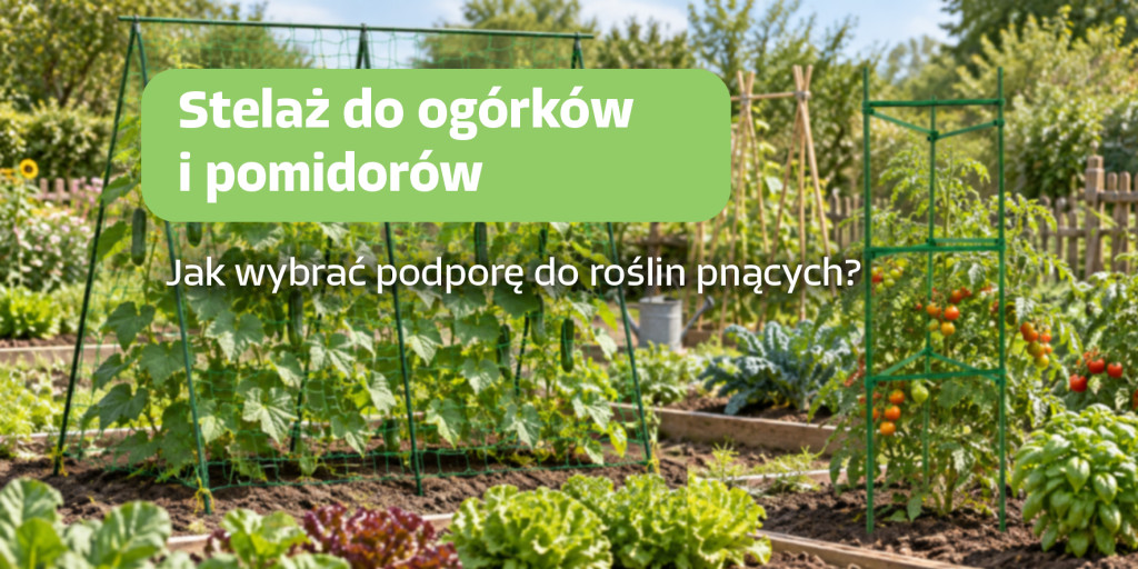 Stelaż do ogórków i pomidorów — jak wybrać podporę dla roślin pnących?