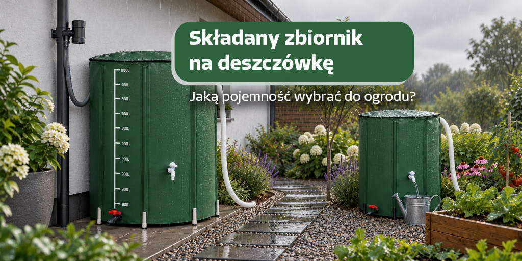 Składany zbiornik na deszczówkę – jaką pojemność wybrać do ogrodu?