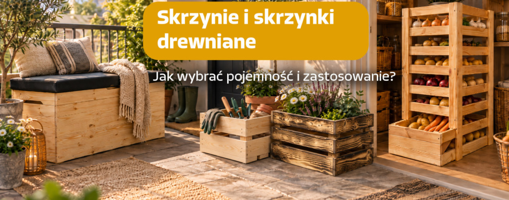 Skrzynia i skrzynka drewniana - jak wybrać pojemność i zastosowanie?