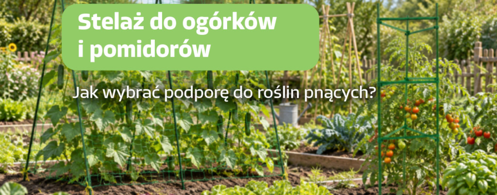 Stelaż do ogórków i pomidorów — jak wybrać podporę dla roślin pnących?